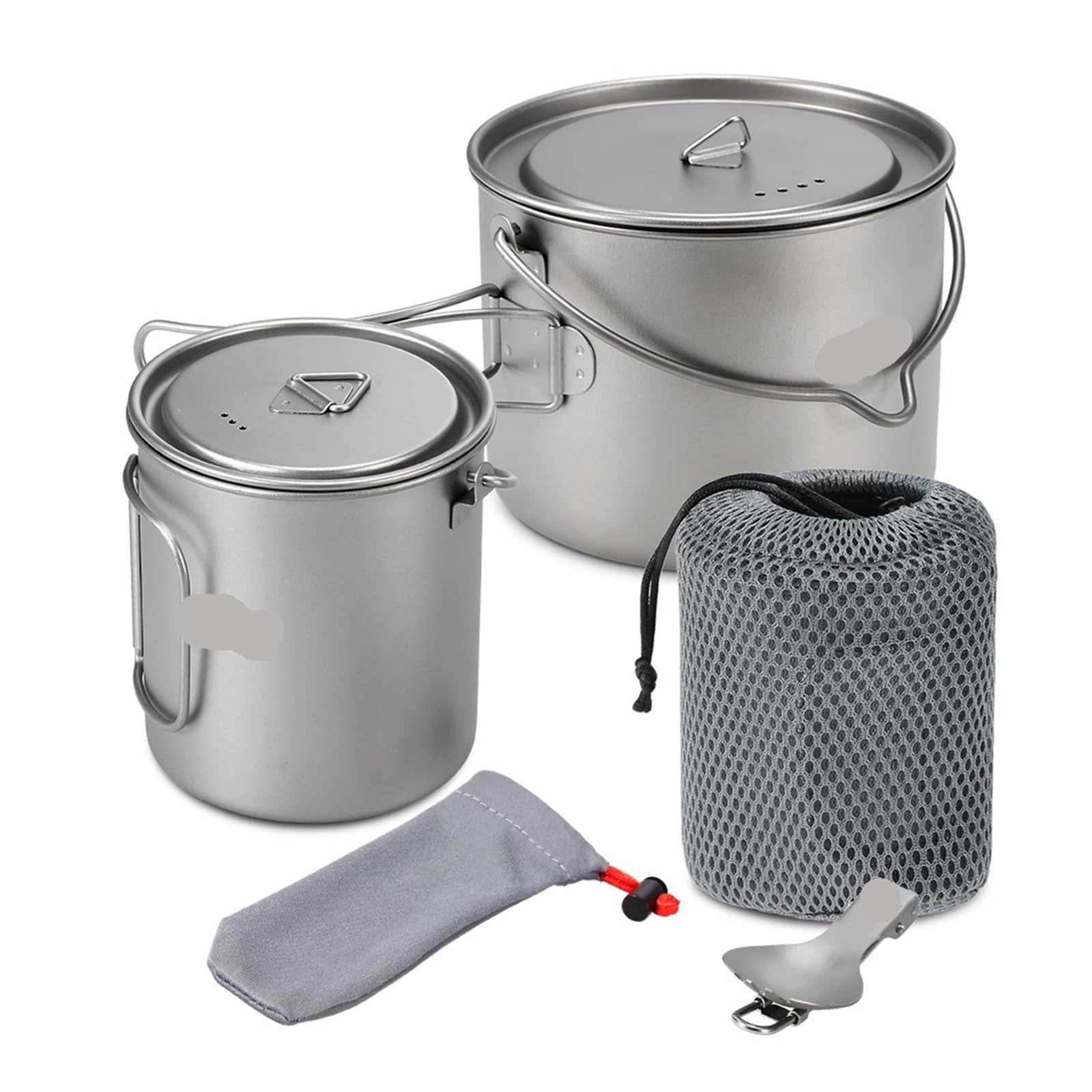 Generico Compatibile con Tazza da Appendere Portatile Ultraleggero Coperchio e Manico Pieghevole, Campeggio all'aperto, Escursionismo, Zaino in Spalla