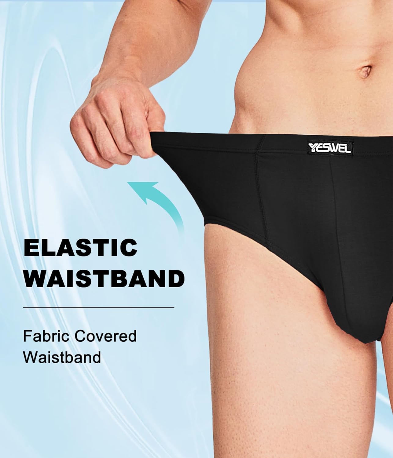 Mens Underwear Briefs Cool Viscose Made from Bamboo, Breathable Moisture Wicking Underpants With Contour Pouch 6 Pack - Image 4