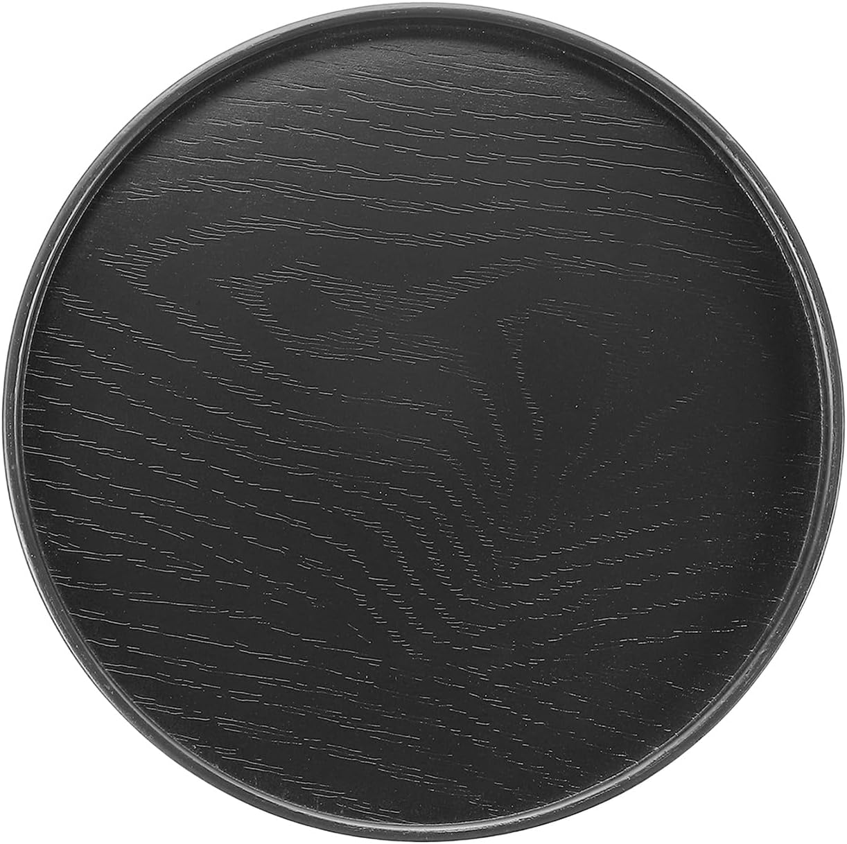 Wooden Serving Tray Round Wood Serving Tray Decorative Platter, 13 Inch Fit for Home Decor Kitchen Coffee Table Candle Holder, (Brown)