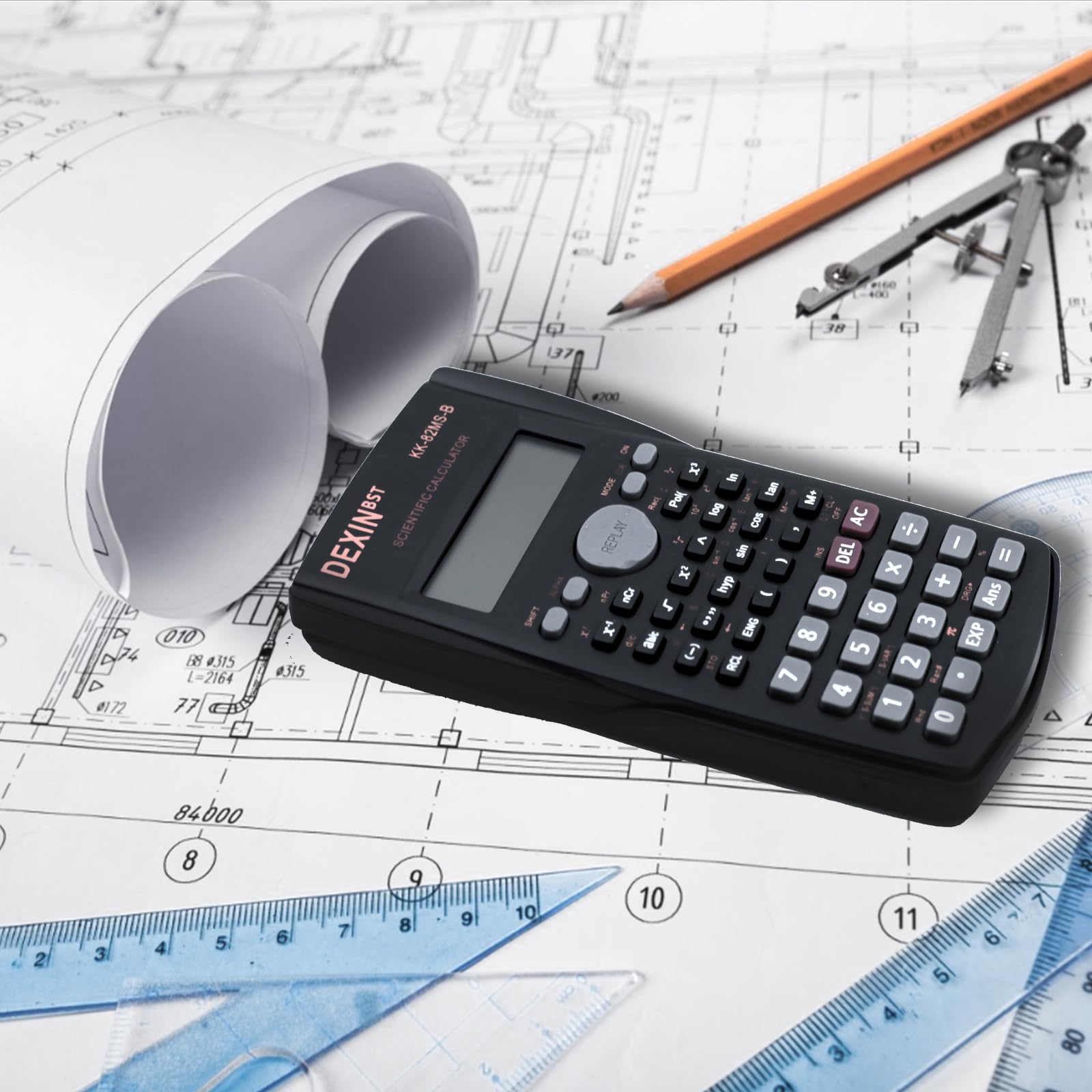 Calculadora científica a granel, calculadora científica de ingeniería de 2 líneas, calculadora estadística, calculadora de funciones para estudiantes, profesores, oficinas de negocios