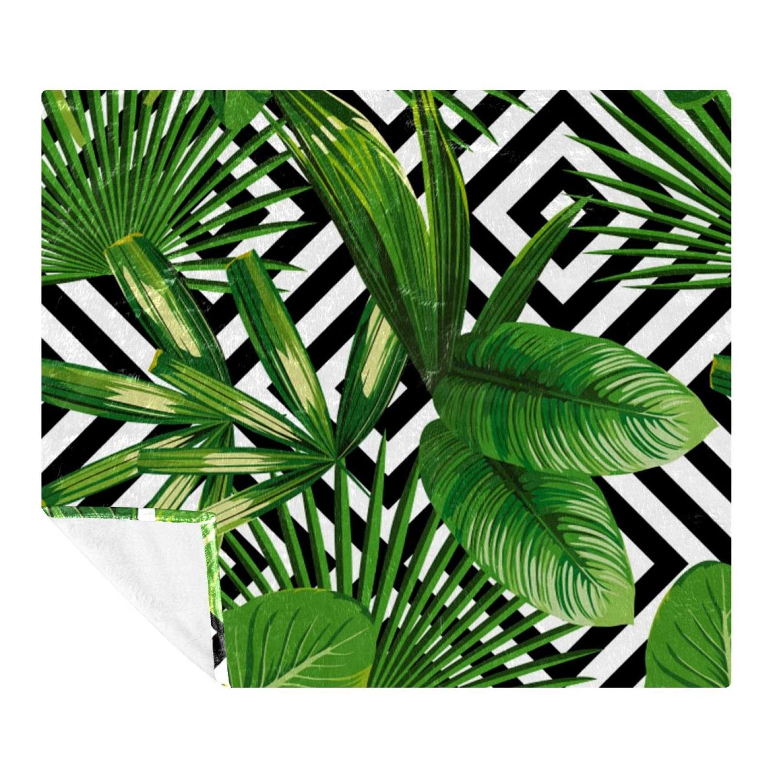 Couverture polaire microfibra motif géométrique pour lit et canapé