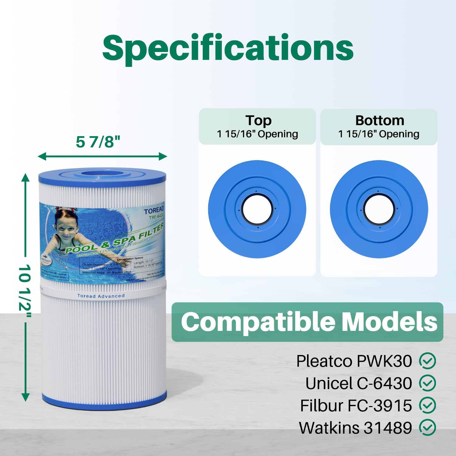 Amazon.com : TOREAD Watkins 31489 Replacement Filter, Compatible
