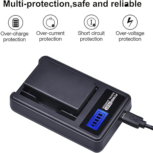 Miniatura 2 de Paquete de 2 baterías de cámara EN-EL20 EN-EL20a y cargador USB LCD para cámaras NIKON 1 J1 J2 J3 S1 AW1