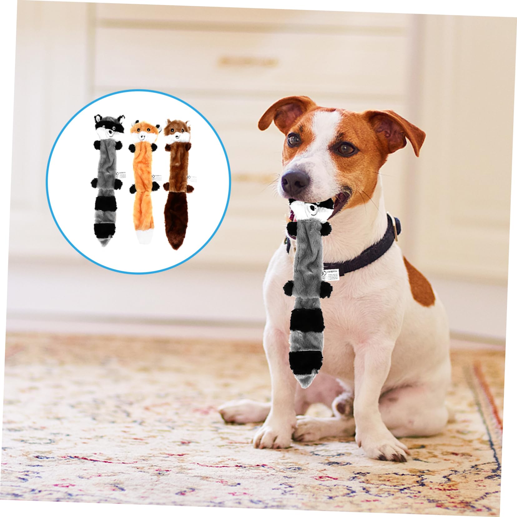 BESPORTBLE 6pezzi Giocattoli Per Cani Peluche Interattivi e Squeaky Giocattoli Resistenti Imbottitura Per Cani Da Masticare Per La Noia e Gioco