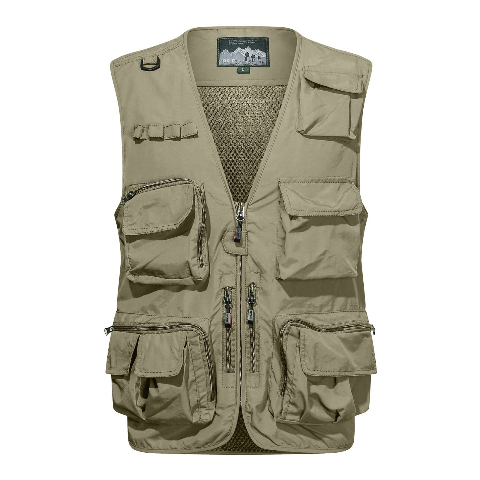 Chaleco de algodón lavado premium con cremallera para hombre estilo soild casual 5