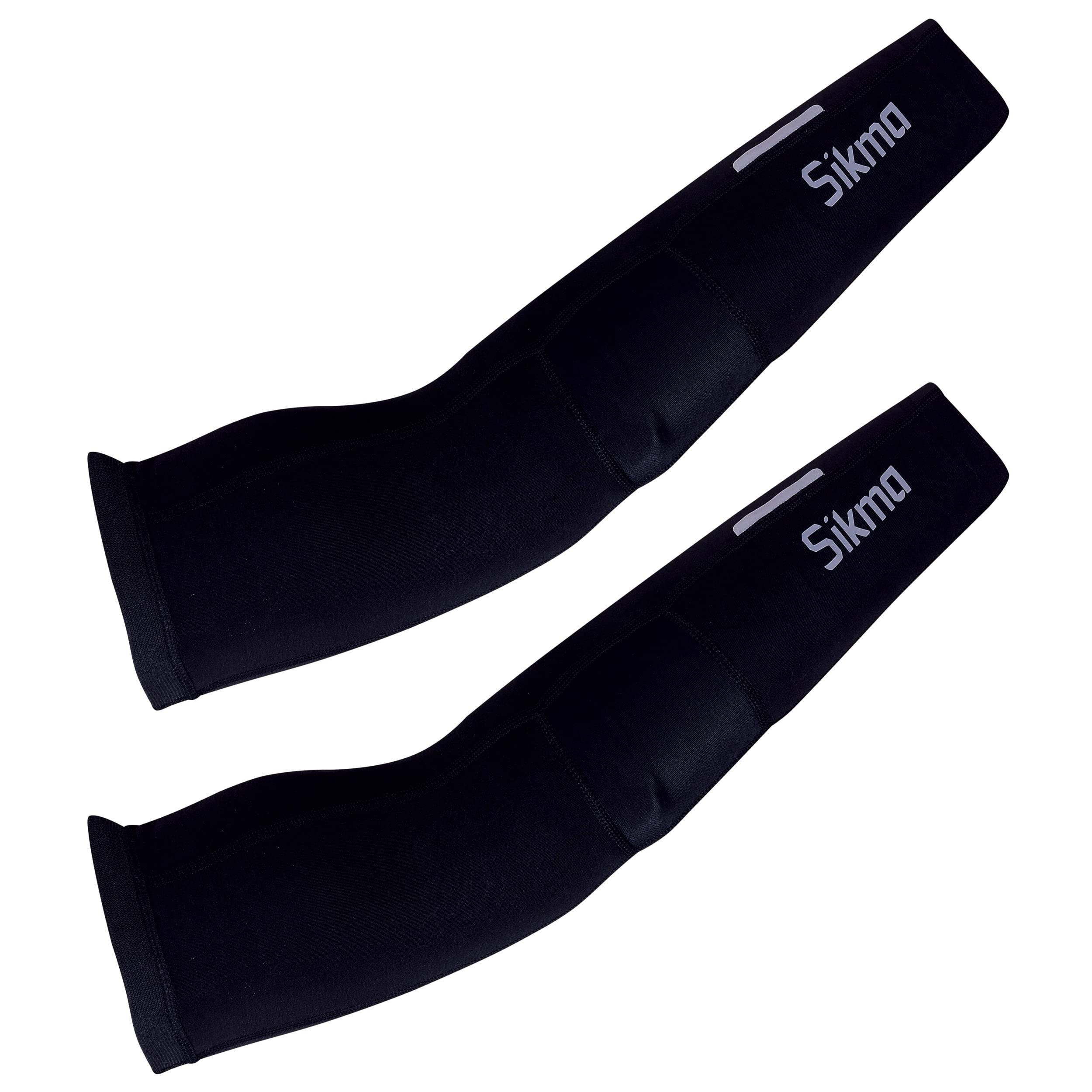Sikma Cycling Arm Warmer Winter Thermal Roubaix Running Bicycle Hi Visibility Warmers (S-M)