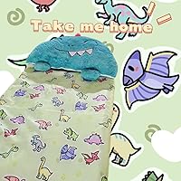 Vista 2 de Saco de dormir de dinosaurio para niños, bolsas de animales, saco de dormir, cómodo, acogedor, compacto, para todas las estaciones, saco de dormir