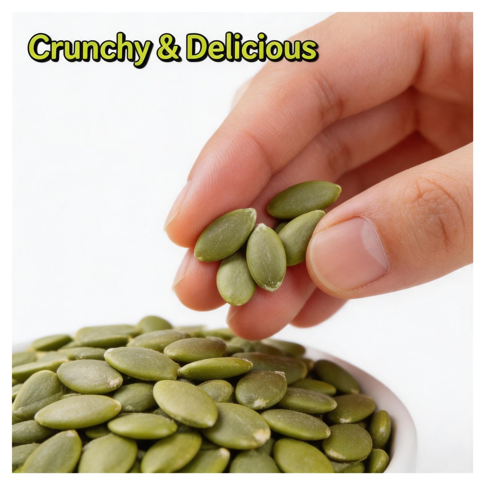 Graines de citrouille décortiquées, sachet de 250 g, polyvalentes, adaptées à la pâtisserie, à la cuisine et aux salades(3pcs)