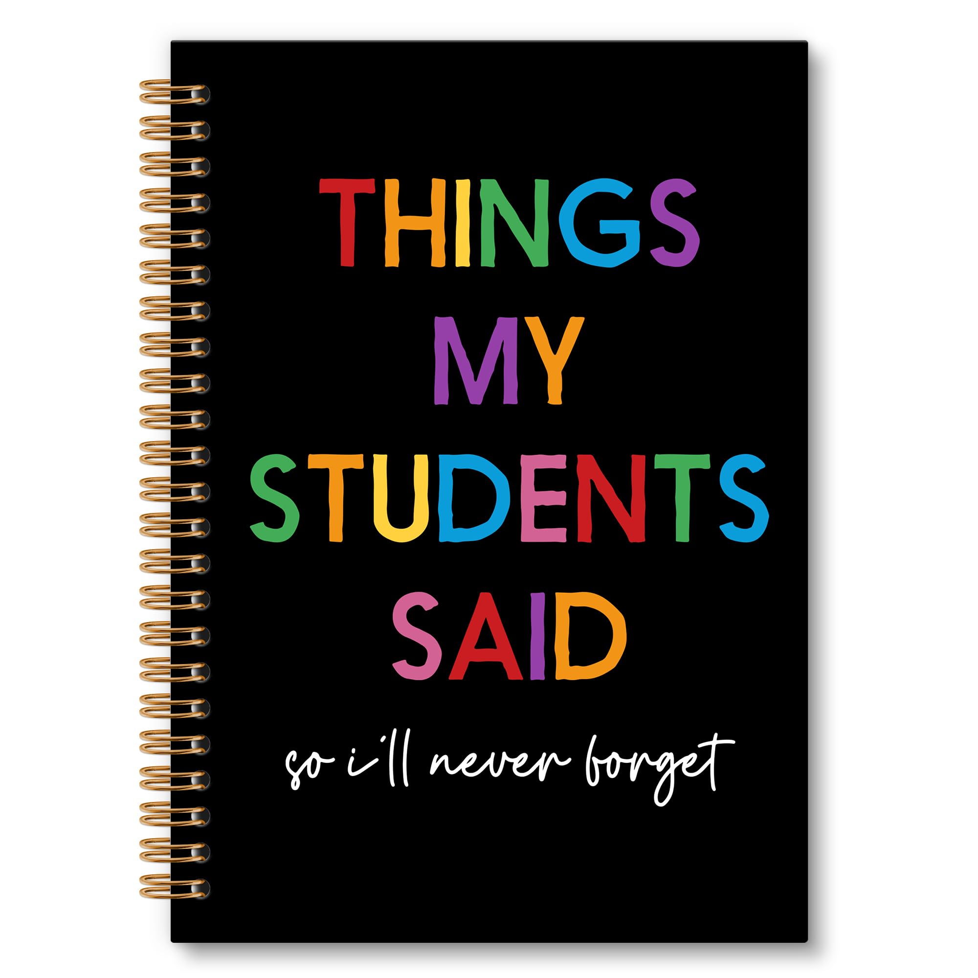 Diario per insegnanti, diario per insegnanti, diario per insegnanti, diario per insegnanti, donne, insegnanti, forniture scolastiche e ufficio, regalo per insegnanti, 15 x 20 cm (nero)