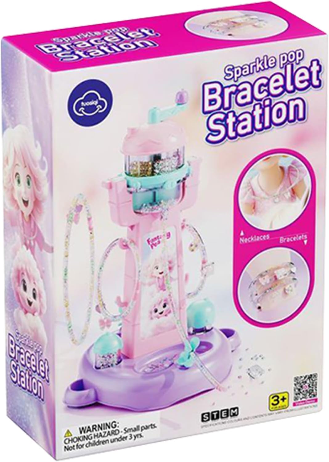 Fashion Jewelry Kit - Bracelet Making Craft Tool, Artistic Beads Organizer Support, Elastic String Holder Comfort Grip, Utility Equipment Practical Styling, Party Supplies for Birthday, Occasion