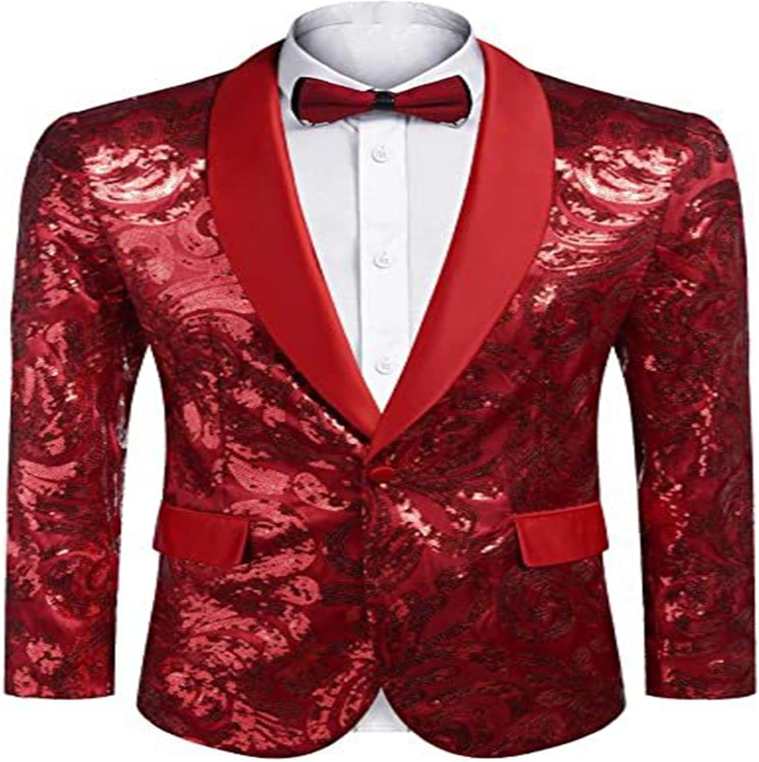 Men's Suit Blazer Stage Performance Banquet Wedding Party Jacket