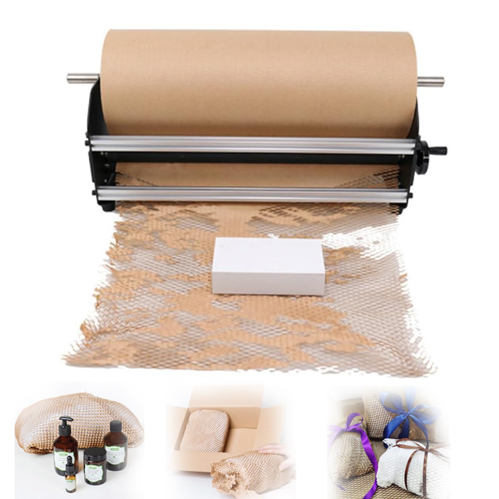 Tagliatrice manuale della carta del favo, trituratore del cartone, espansore della scatola ondulata per l'imballaggio espresso efficiente e l'erogazione della carta, ideale per le esigenze di