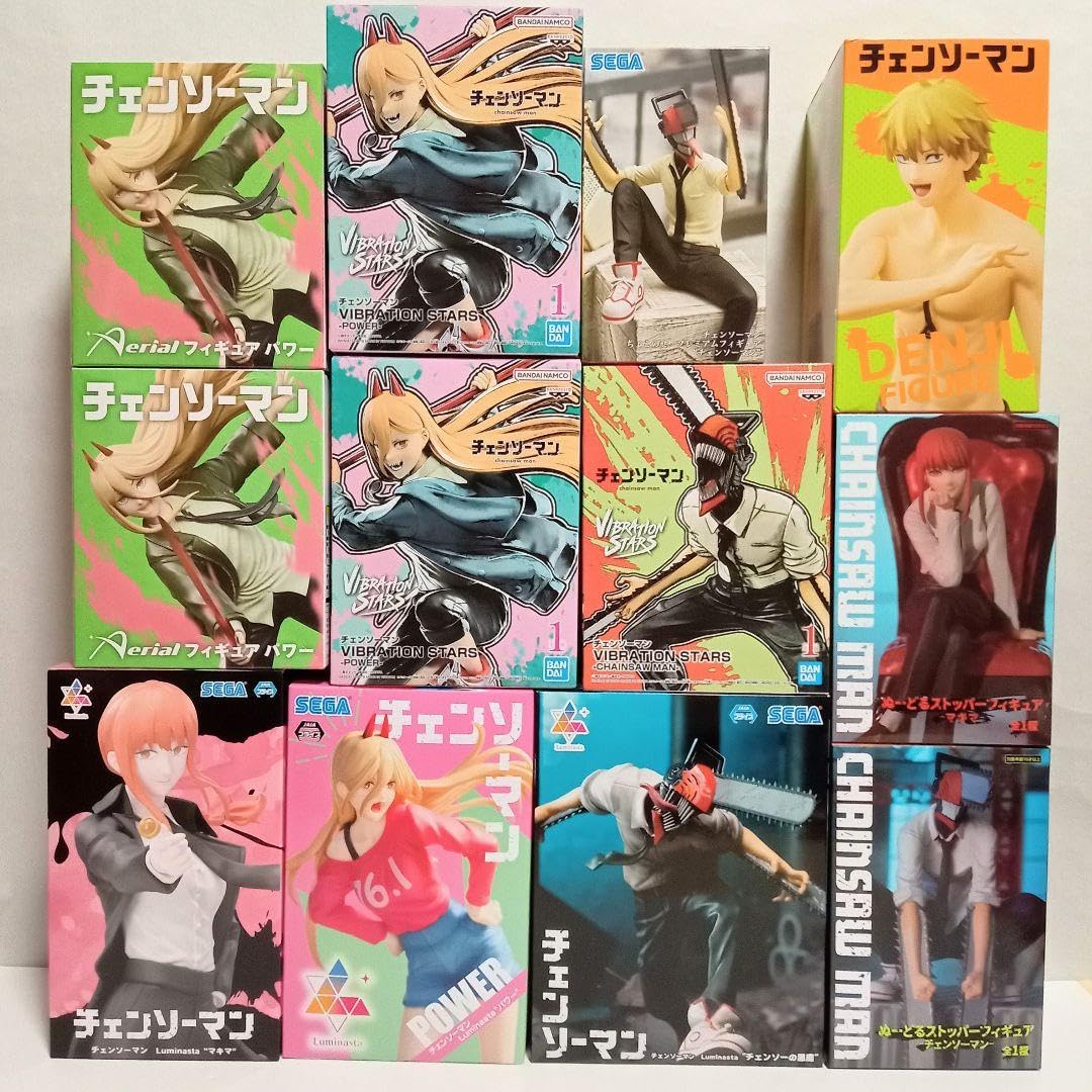 Amazon.co.jp: チェンソーマン フィギュア デンジ マキマ パワー 12点