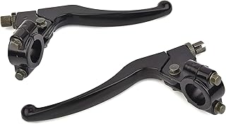 Left & Right 7/8" Clutch Brake Handle Levers Perch Replacement for XR80 XR100 CRF70 CRF80 CRF100 Pit Dirt Motor Bike Motocross
