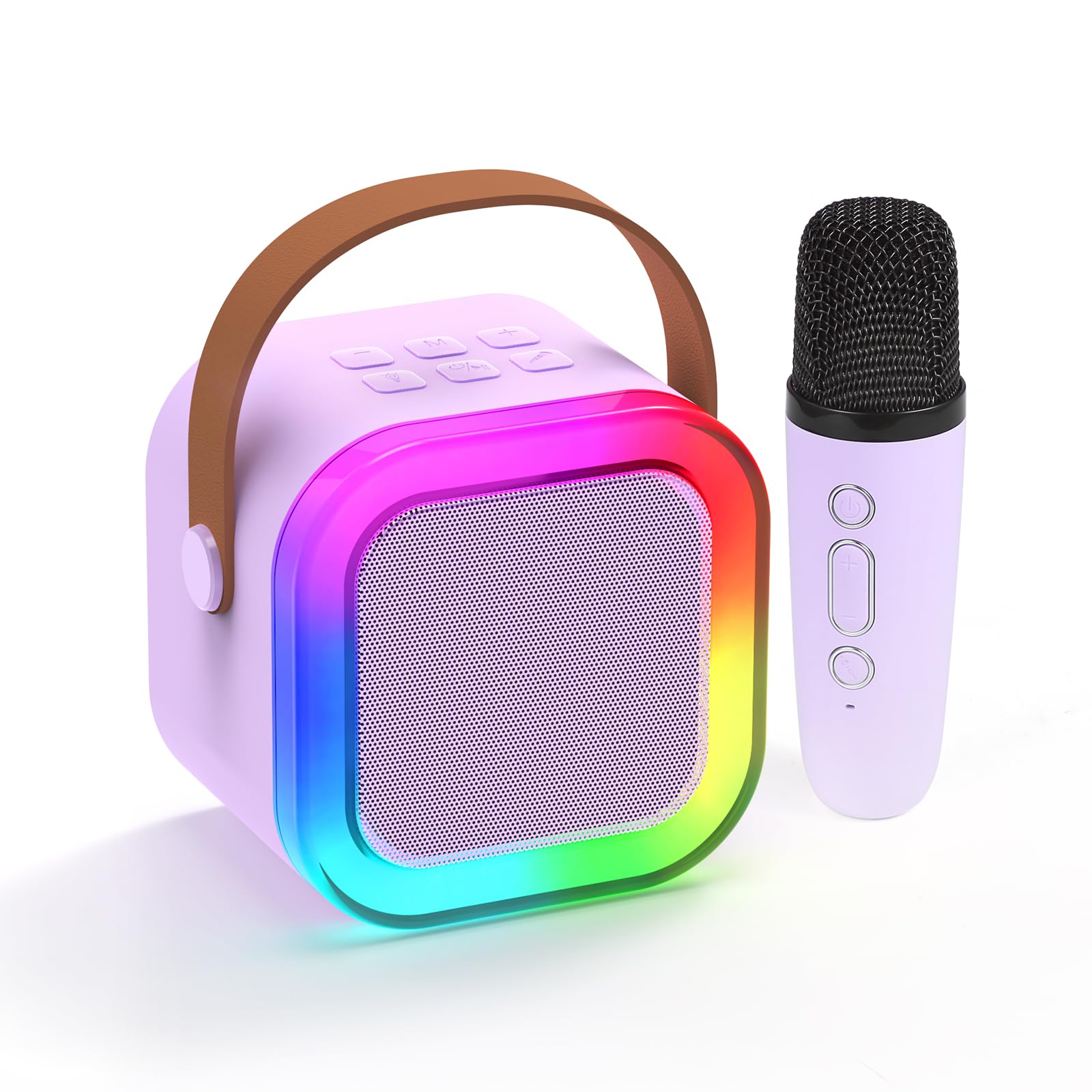 Fede Karaoke Machine for Kids Adults, Mini Karaoke Machine with Wireless Microphone, Portable Bluetooth Speaker with Voice Changing Effects & LED Lights, Best Gifts Toys for Girls and Boys Purple (B0CSDYS7WK) Amazon Price History, Amazon Price Tracker