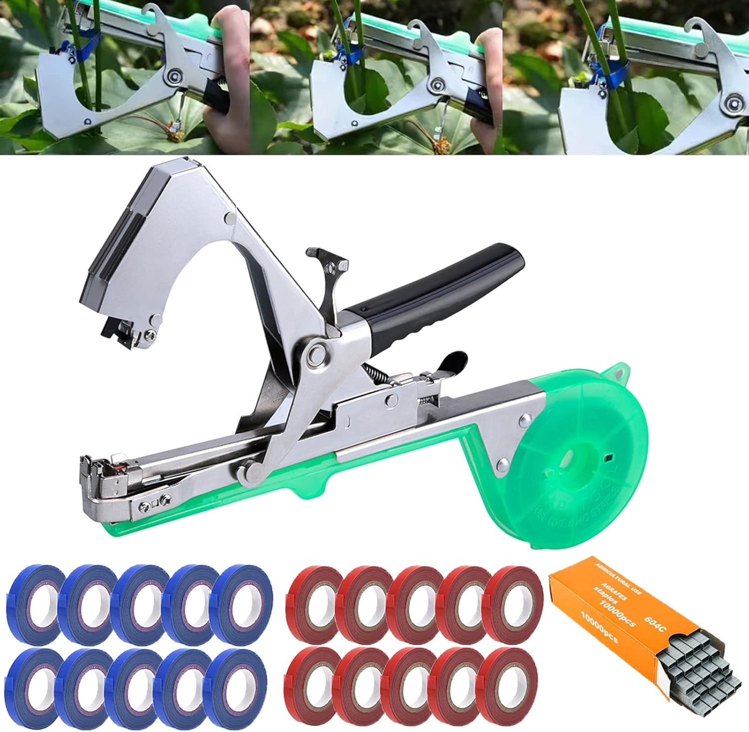 ZFFLYH Plant Tying Machine to Tie Tomatoes Grapes Peppers