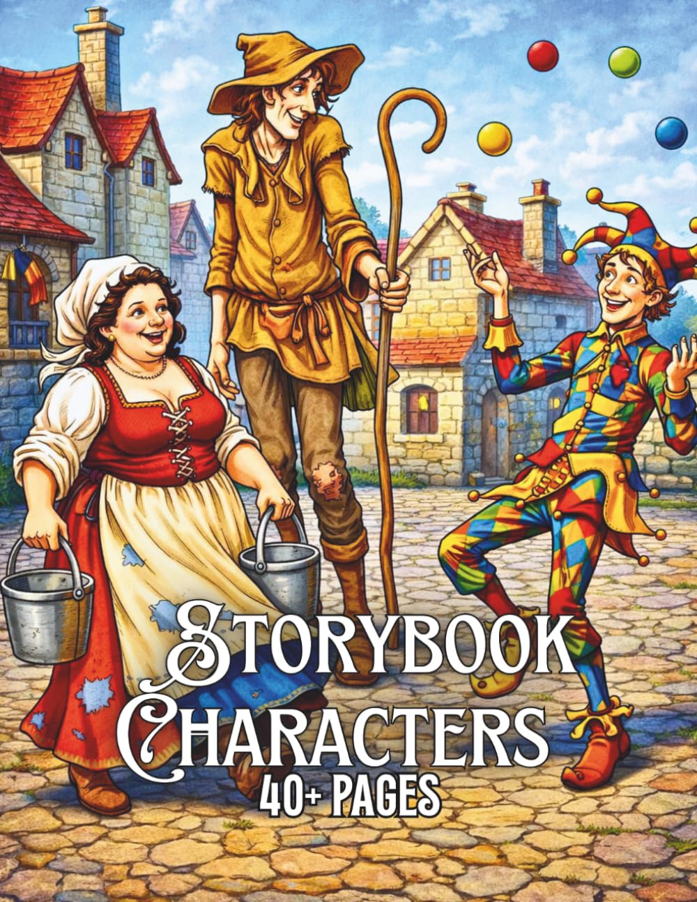 Storybook Characters: A Detailed Adult Coloring Book Featuring Fantasy and Storybook People (Storybook Realms Coloring Collection)
