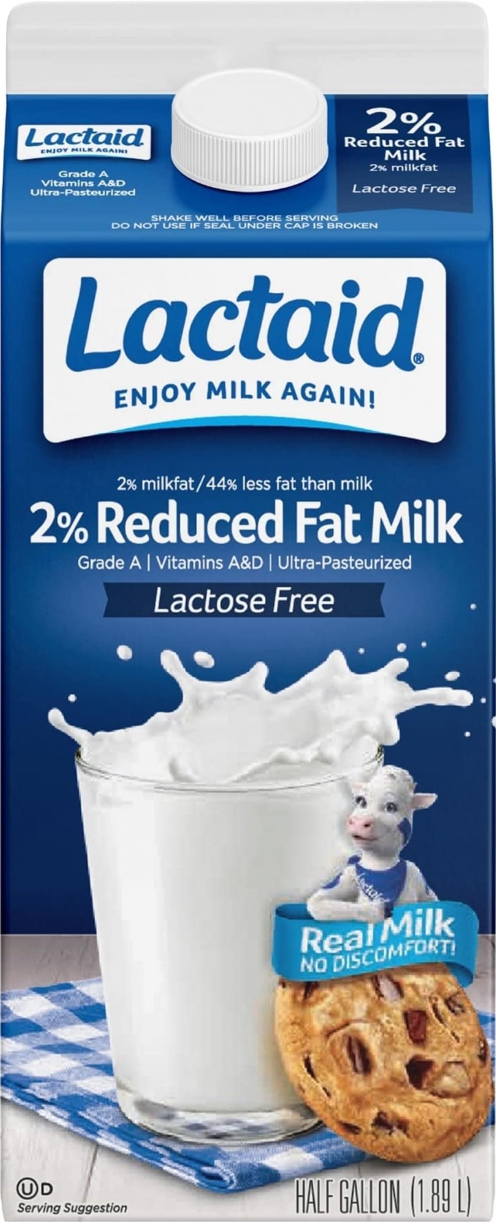 Lactaid 2% Reduced Fat Milk, 64 fl oz (Pack of 1)