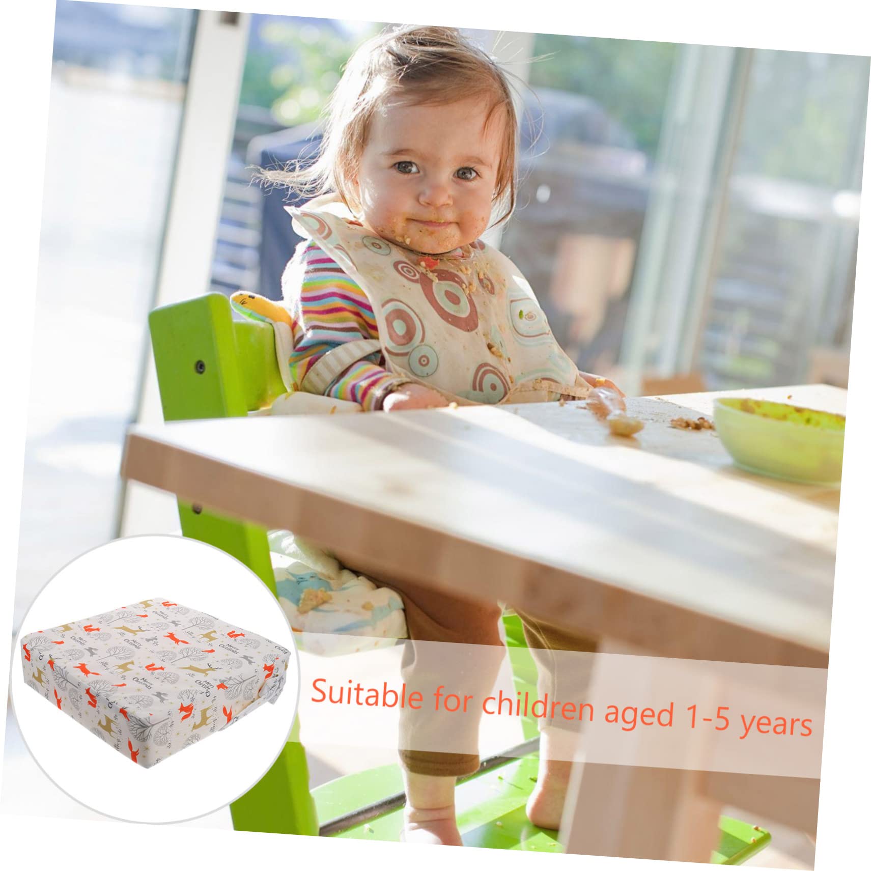 TOYANDONA Cojín Elevador Para Silla De Comedor Colchón Creciente Cojín Del Asiento Elevador Para Niños Refuerzo Para Niños Material De Poliéster Impermeable. Mantel Alumno Silla Del Comedor