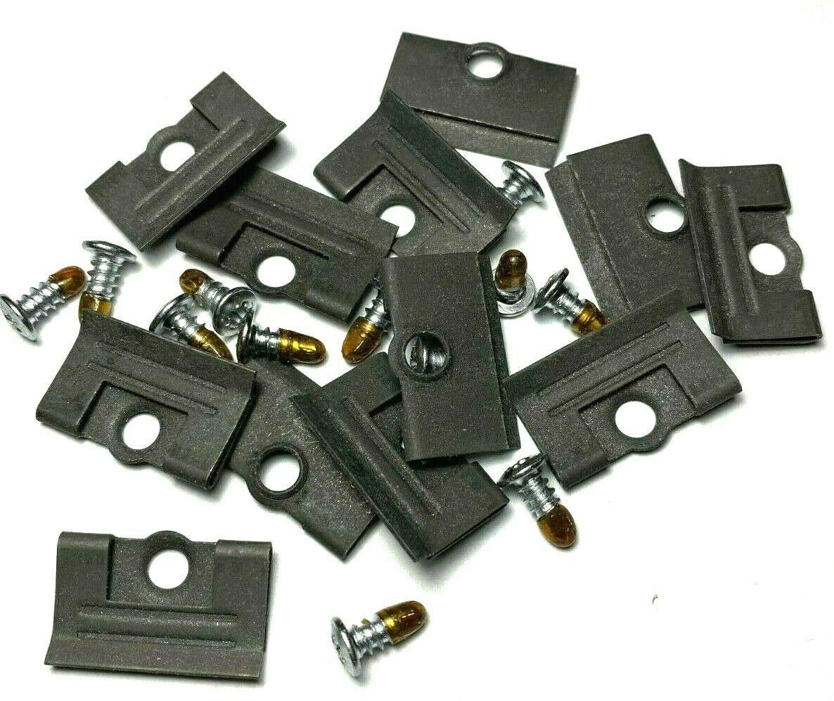 Retro-Motive Windshield Molding Trim Clips with Screws for 64-82 Corvette #781