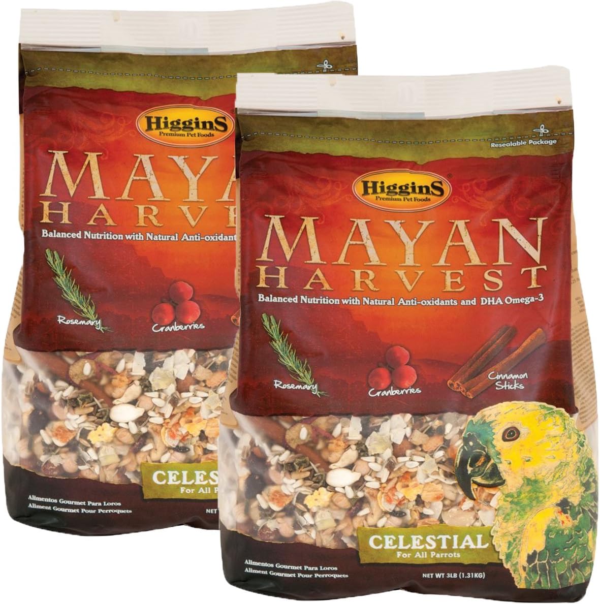 Higgins 466213 Mayan Harvest Celestial For All Parrots - 6 Pound