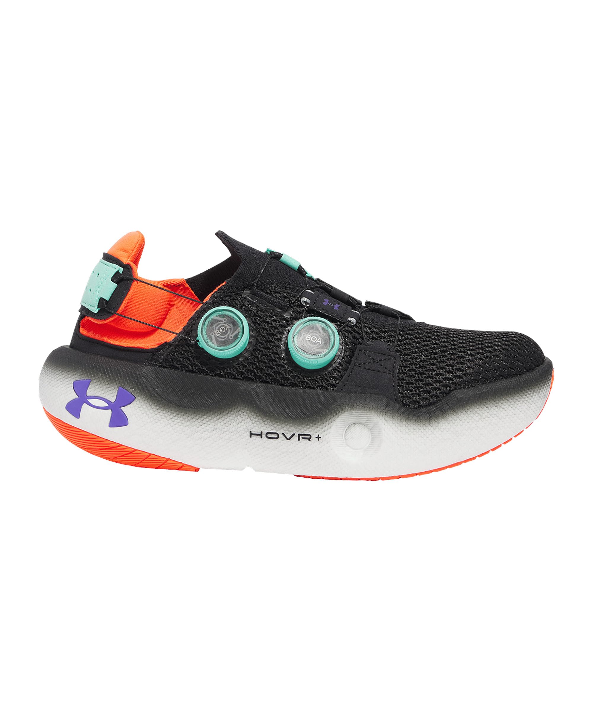 Under Armour Unisex Infinite Mega Zapatillas para Correr Zapatilla Neutral Black/Comet Green - Negro