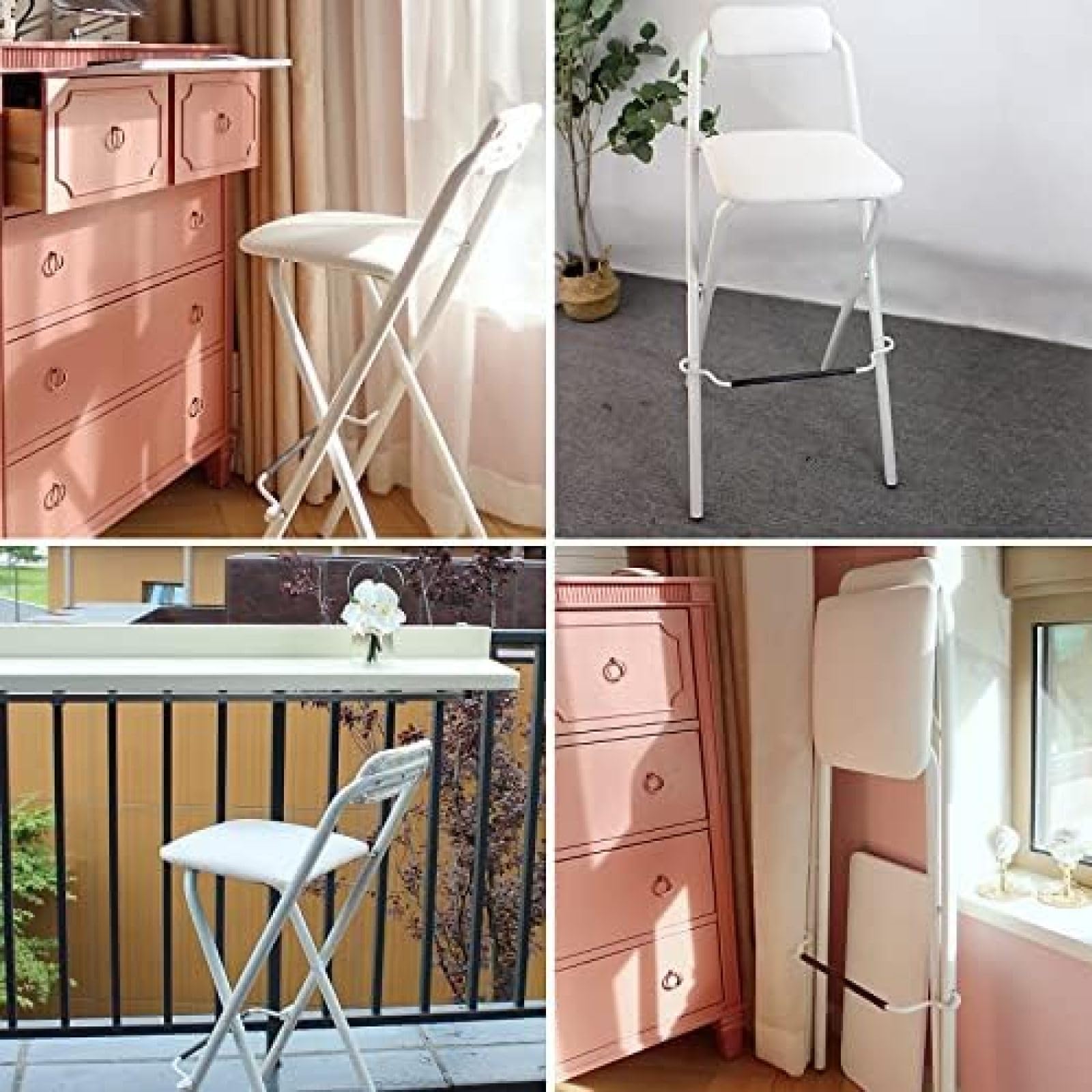 Sgabello Da Bar, Sedia Alta Con Schienale Imbottito In Tessuto Color Crema E Gambe In Legno Chiaro 100001123 70275445