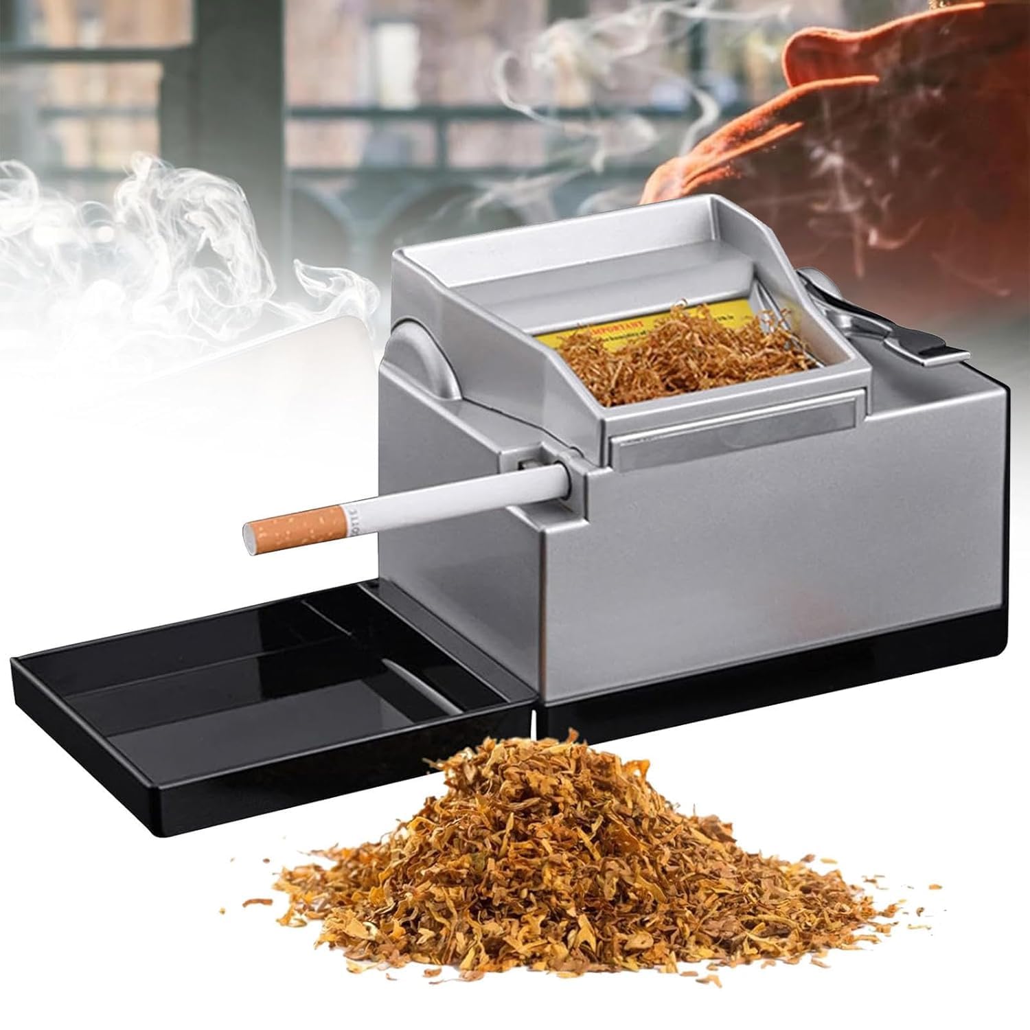 Amazon.com: Electric Cigarette Rolling Machine - Fully Automatic 8.0 Model  with Case, Indicator Light, Gift for Husband and Father
