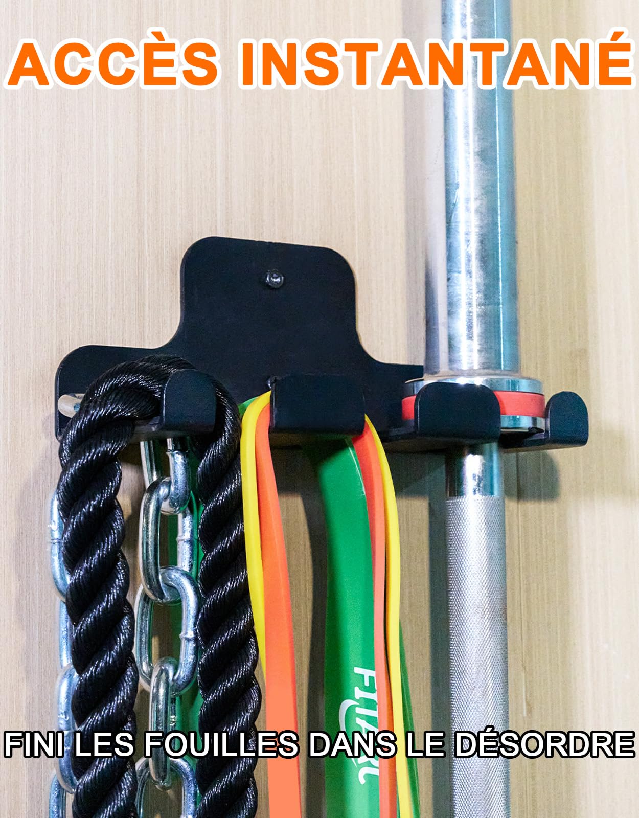 Fitarc Support de rangement pour haltères olympiques, support vertical pour haltères à suspendre pour équipement de fitness à domicile