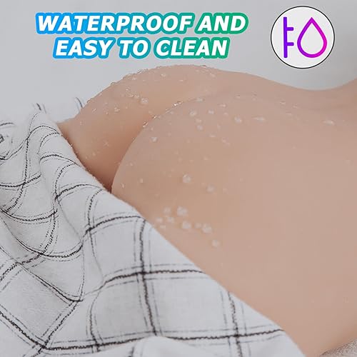 Miniatura 2 de Muñeca sexual de tamaño real de 17 libras con torso flexible, textura realista de piel de cuerpo de tamaño completo, pechos grandes suaves, agujero