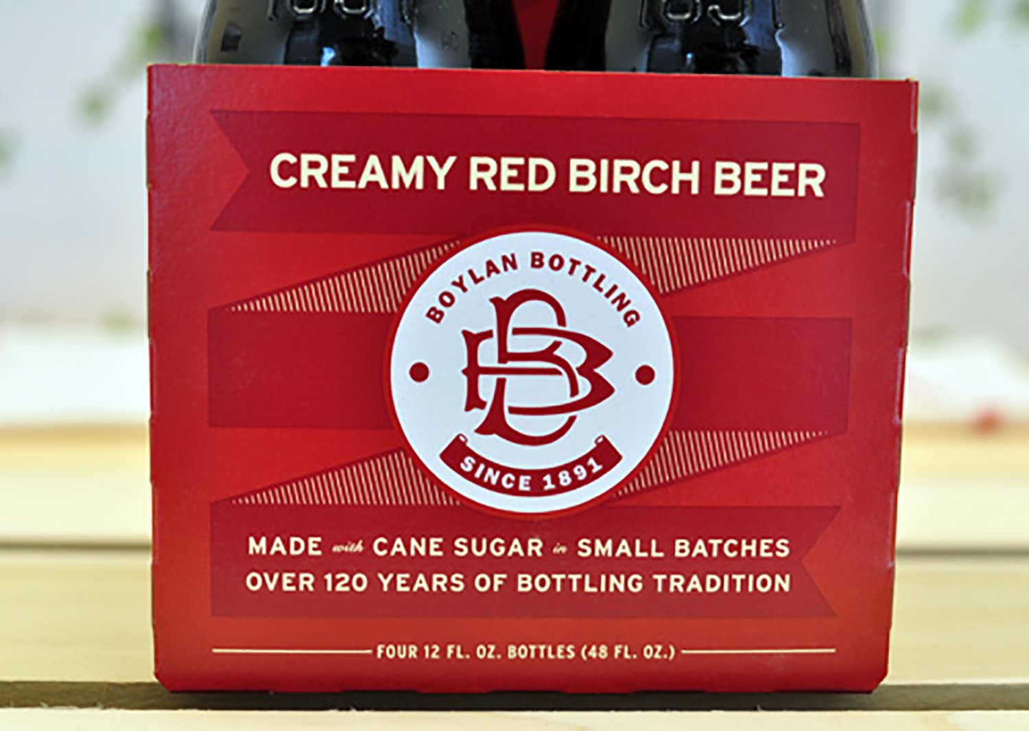 Boylan Soda, Creamy Red Birch Beer, 12 Fl Oz (12 Glass Bottles)