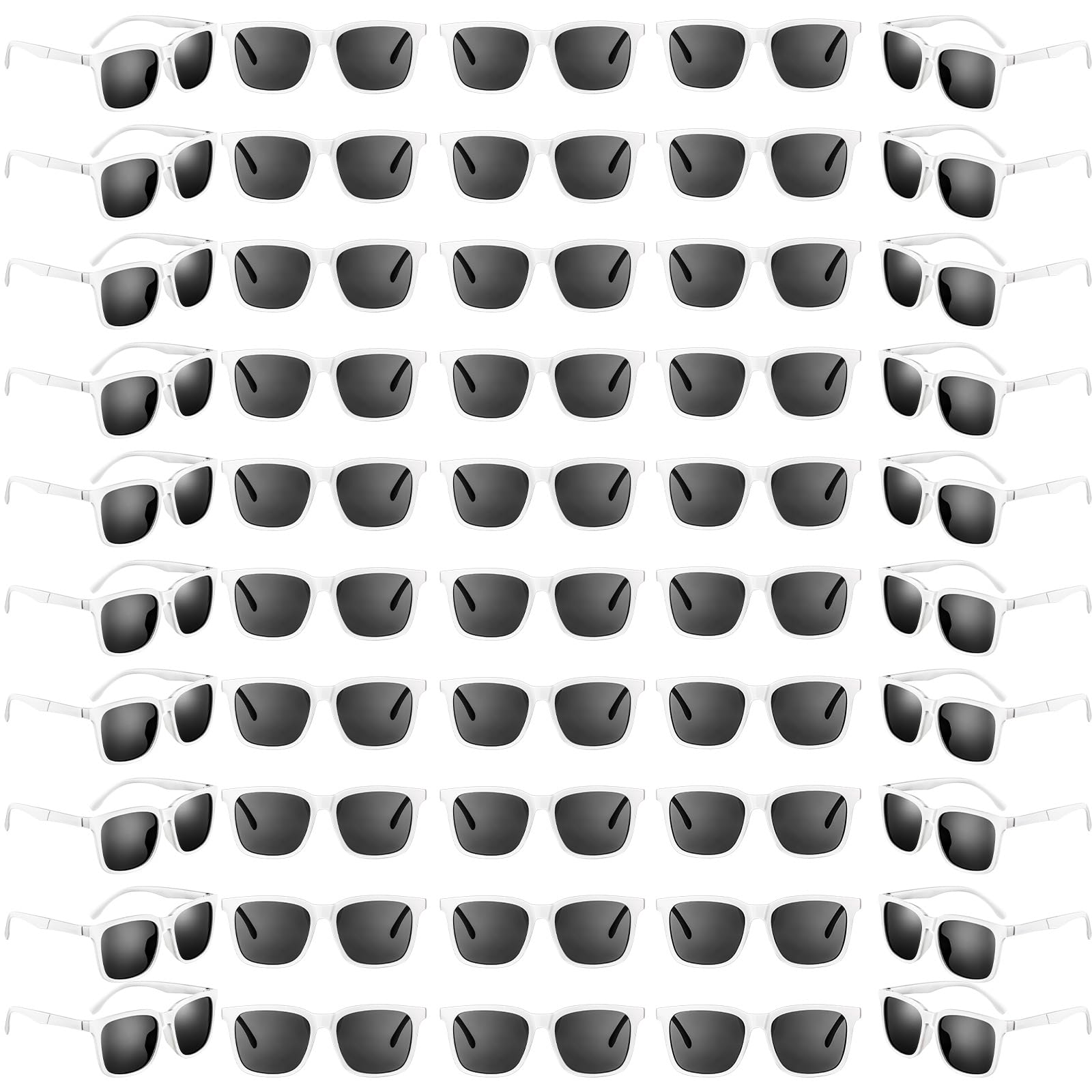 50 Pack Sunglasses Bulk Plastic Neon Vintage Retro Sunglasses Party Sunglasses Classic Shades Eyewear for Men Women