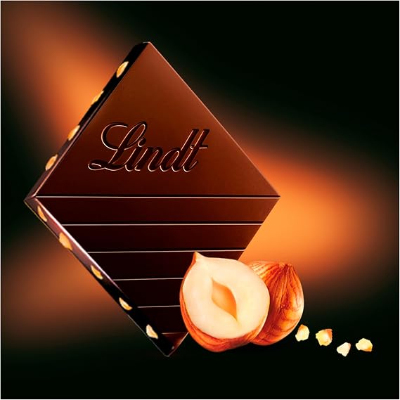 Lindt EXCELLENCE Caramelised Hazelnut, 100g (Pack of 9)