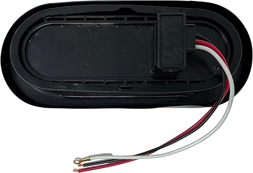 Miniatura 5 de 6 pulgadas ámbar 45 LED secuencial flecha señaladora intermitente remolque, luz trasera ovalada para semirremolques luces de señal de