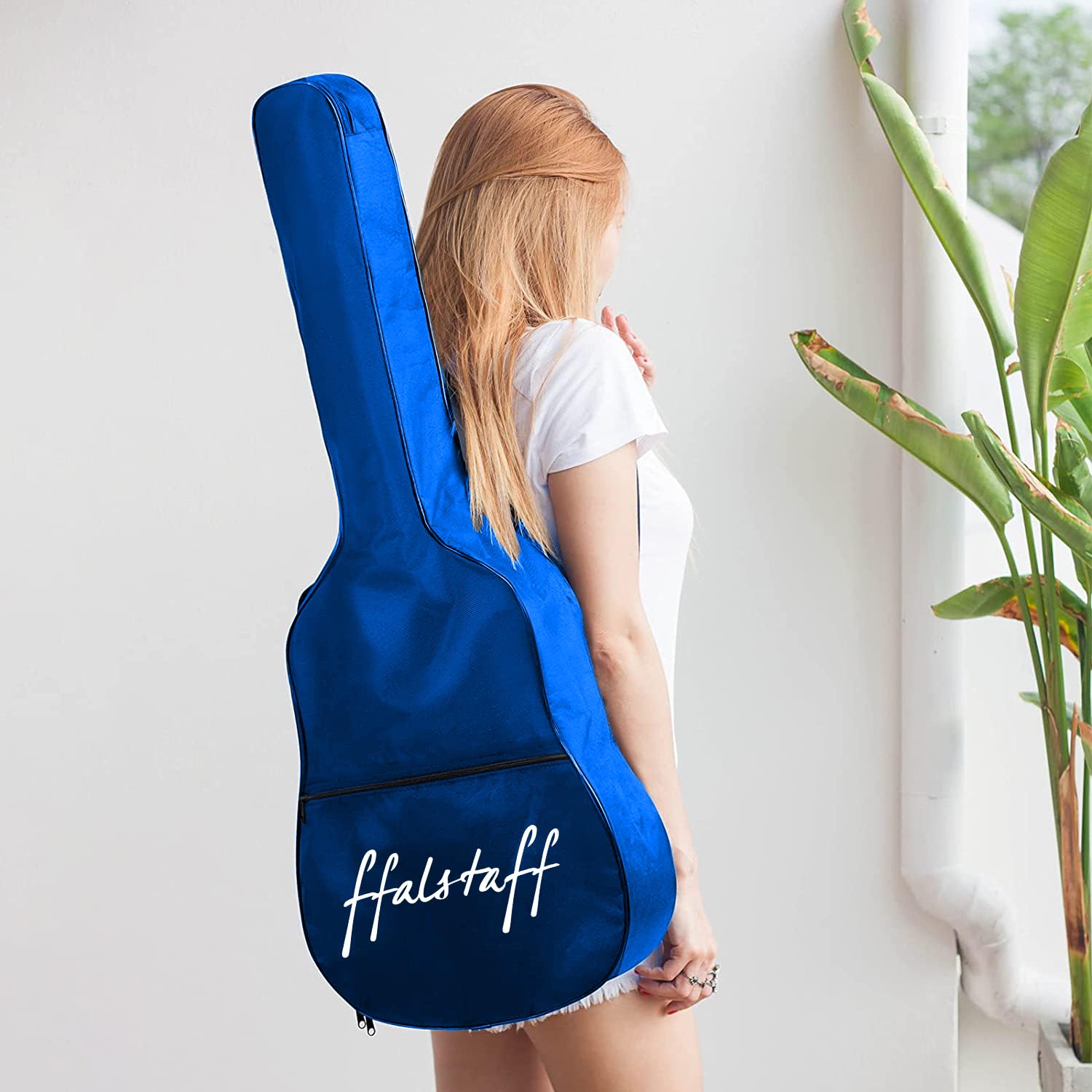 ffalstaff Funda para guitarra clásica y acústica, 39 pulgadas, color azul