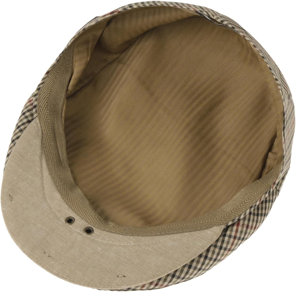 Lipodo Inglese Flat Cap Vichy Pattern Multicoloured Made in Italy Unisex Summer