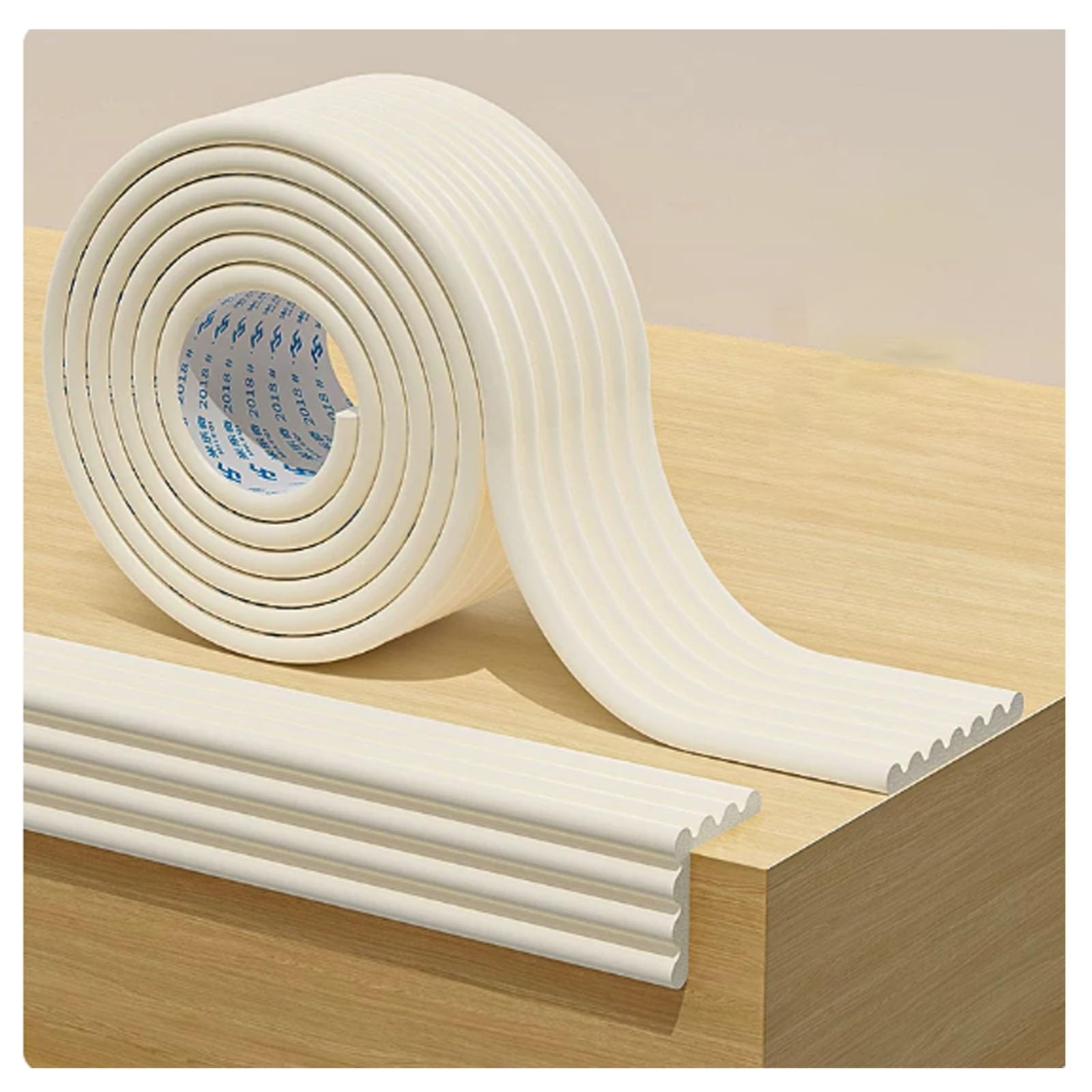 YPIOUREN Edge Guard, Proof Foam Padding, Foam Corner Protectors with Strong Adhesive Tape(White,500cm (196.9 in))
