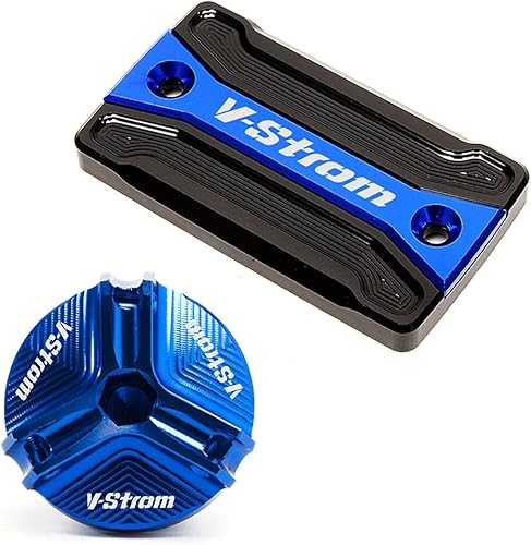 Powersports - Tapones de gas para Suzuki V Strom V-strom Vstrom 650 250 1000xt DL650 DL1000 DL250 Accesorios Protector de tapa de llenado de aceite