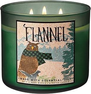 Bath and Body Works 2018 Holiday Limited Edition 3-Wick Candle (Flannel)