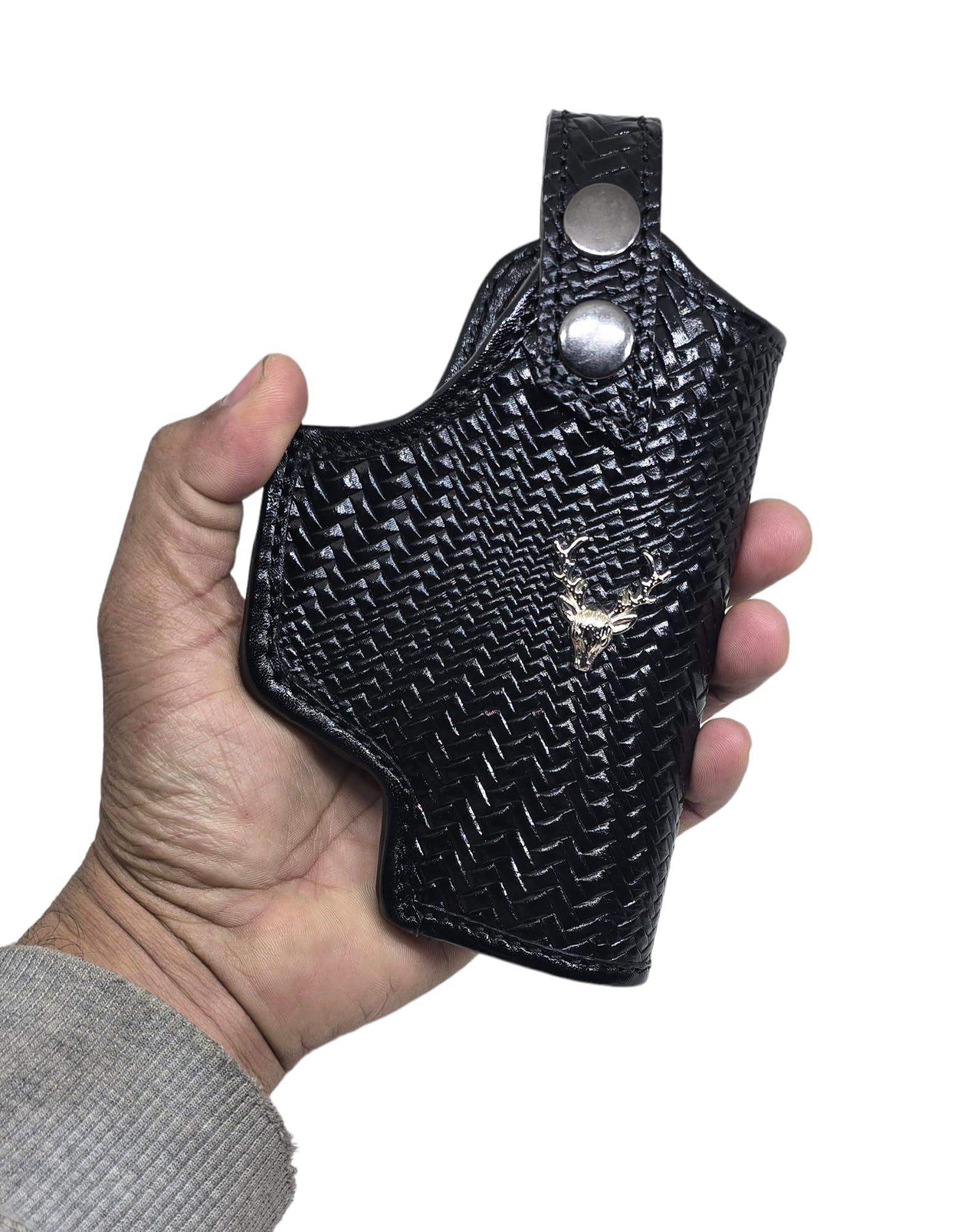 Premium Leather Holster – Fits .45 Champion, 1911 Pistol, Webley .32 Fox, Taurus and Panther Model