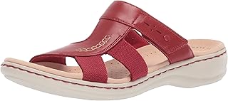 clarks sandals womens red