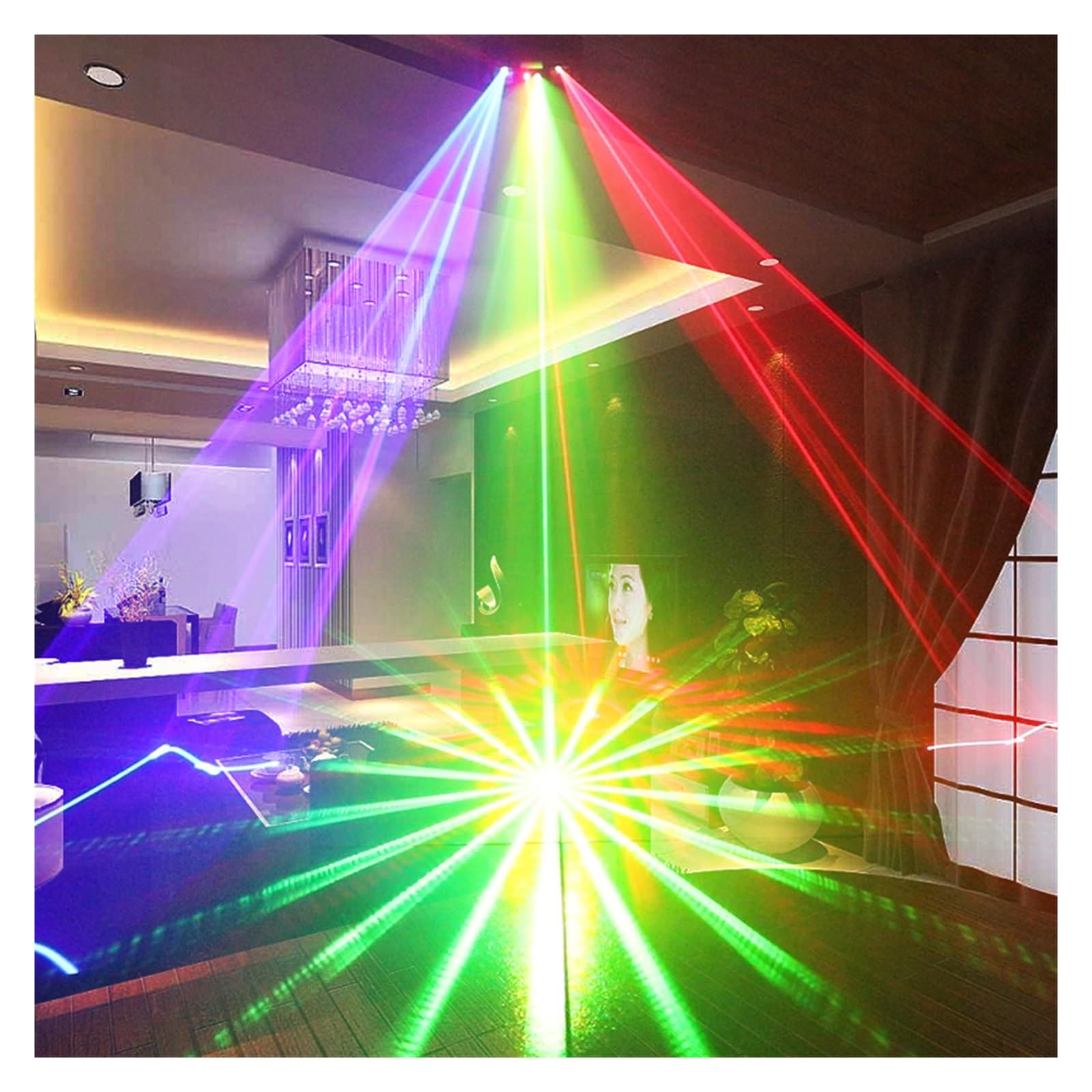 Tremblay 3 w 1 lampa skanera Instrument Disco DJ projektor kontroler DMX512 Bar specjalne światło sceniczne KTV strona dekoracji Na imprezy i do klubów(Encoder)