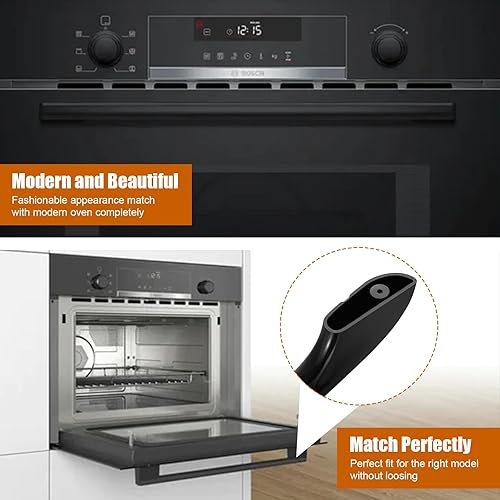 Miniatura 5 de POUOH Manija de puerta de horno 5304458312 mejorada, compatible con horno Frigi-daire Ken-More Elec-trolux, rango  estufa, reemplaza el mango del