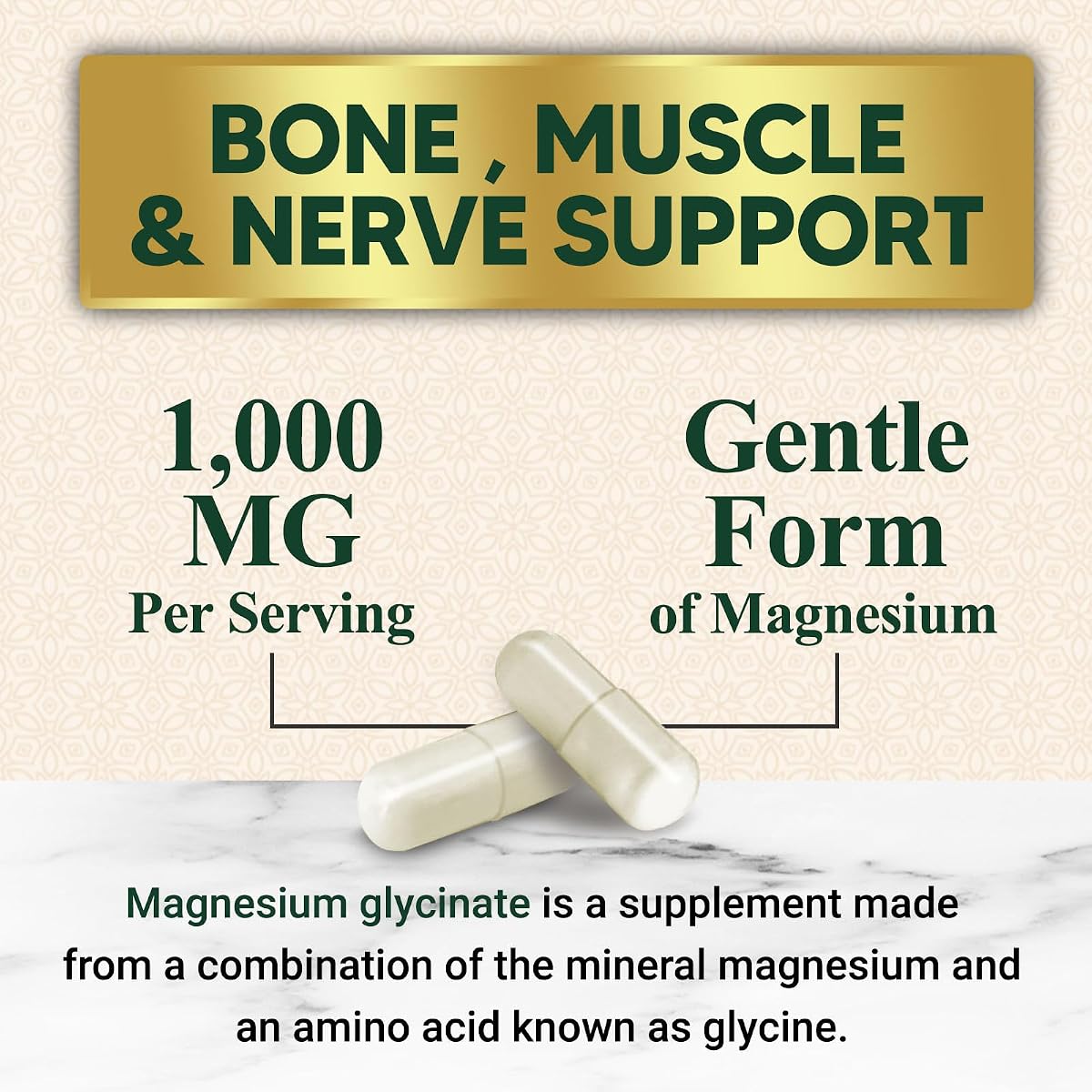 Doctor's Best High Absorption Magnesium Lysinate Glycinate, Chelated, Albion® TRAACS® view 3