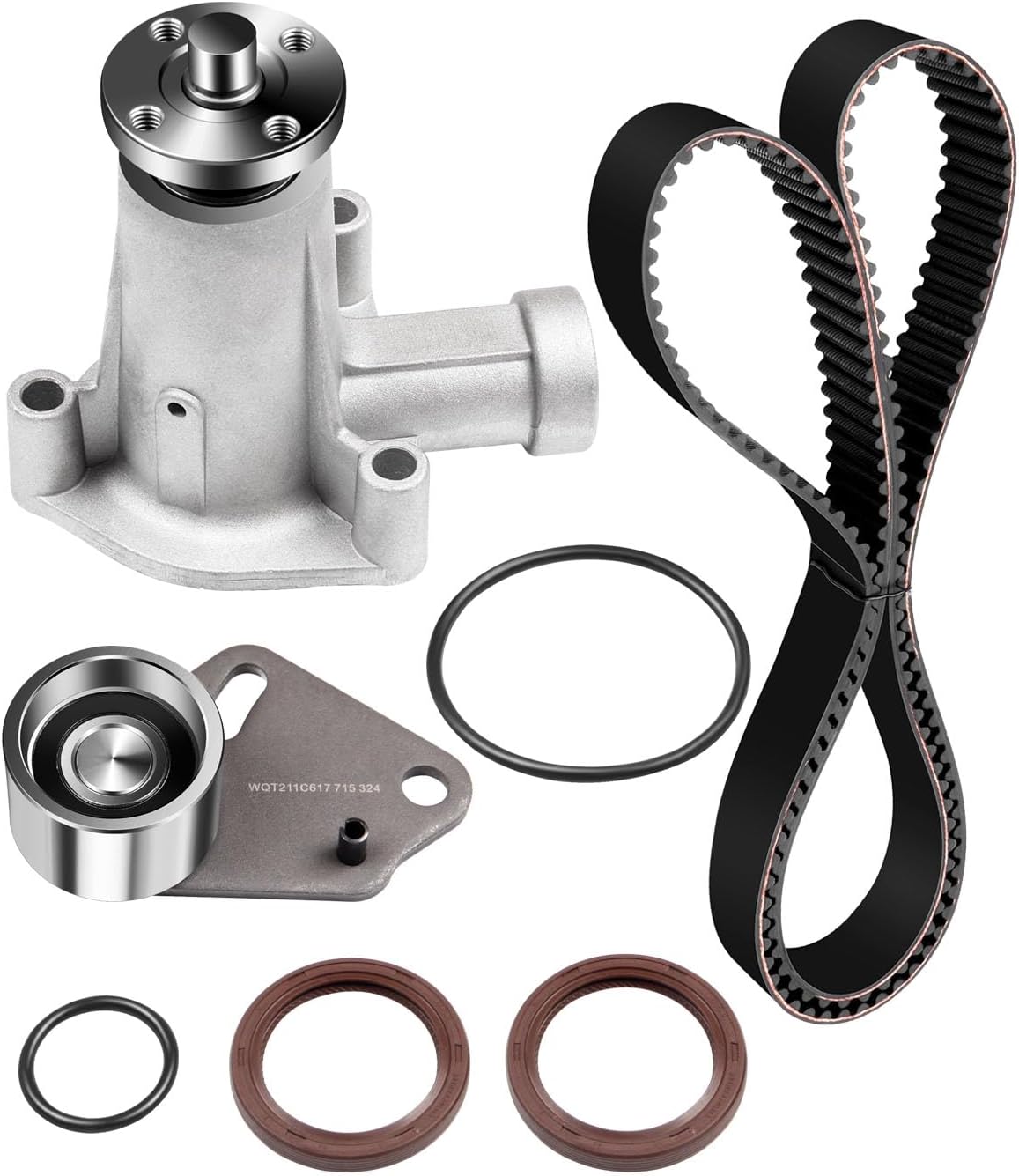 SCITOO Timing Belt Water Pump Kit Fits 1995-2001 Mazda Ford 2.3L 2.5L SOHC 8v VIN A Cu. 140