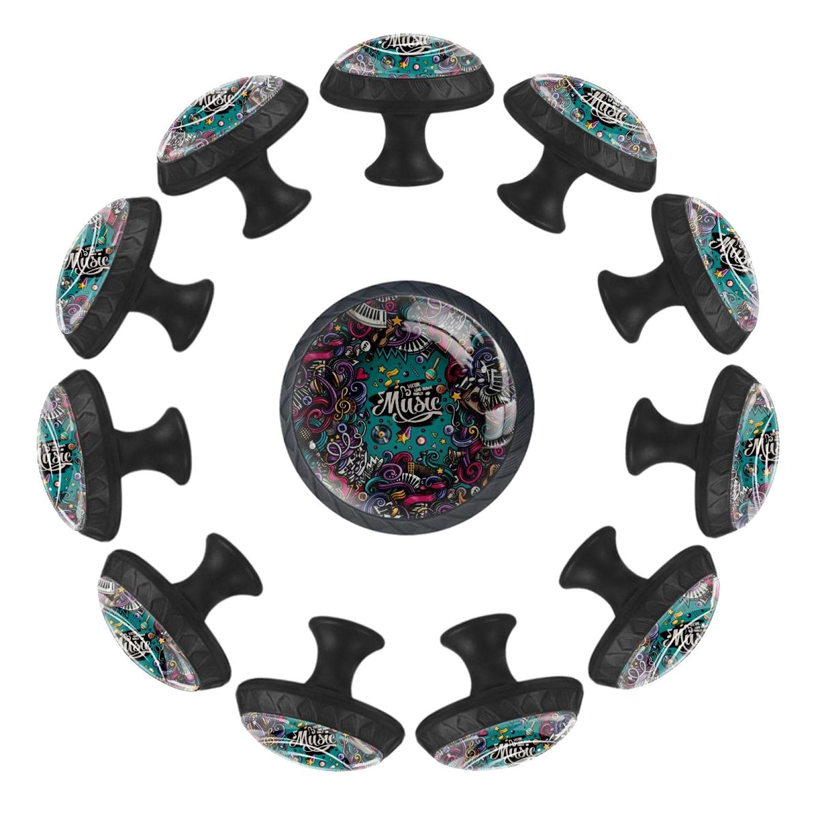 Boutons de tiroir ronds musicaux 35 mm pour remplacer les poignées de commode usées