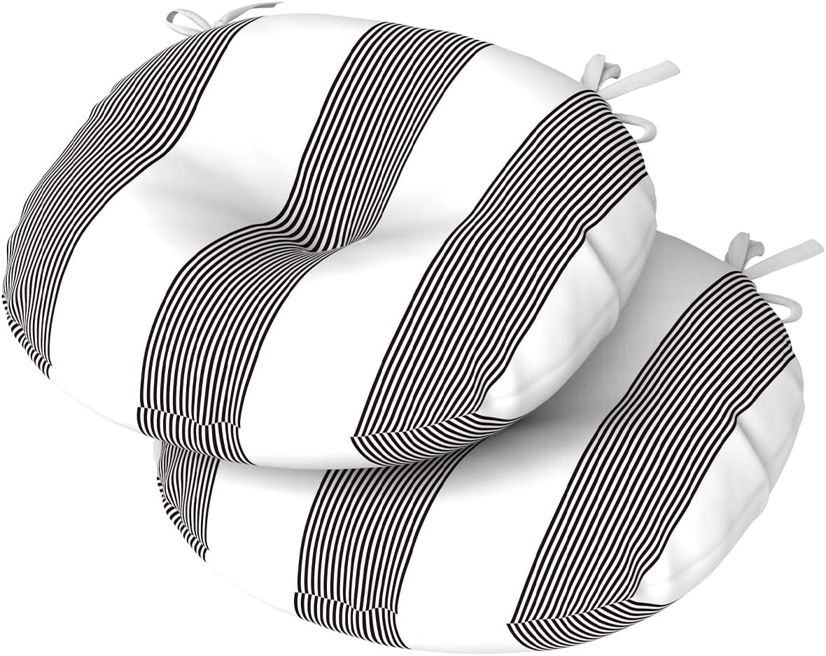 DYTXIII Set of 2 Patio Round Chair Cushions with Ties 15