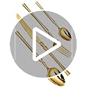 Image of Elegant Handle Gold 8 Pcs Heavy Duty Stainless Steel Cutlery Set for Dining Table (2 pcs Spoon Set+2 pcs Forks Set+2 pcs Butter Knife+2 pcs Dessert Spoon for Kitchen)