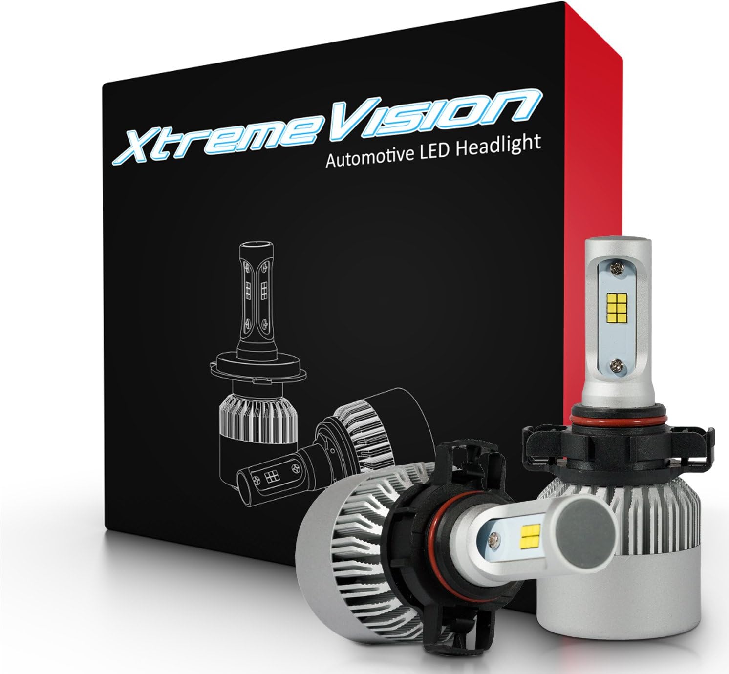 XtremeVision 7G 72W 16,000LM - 5202 LED Headlight Conversion Kit - 6500K CSP LED - 2019 Model