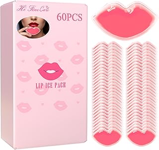 60 PCS Lip Ice Pack Bulk - Medical Grade Reusable Cold Therapy Packs | Fast-Acting Cooling for Post-Procedure Recovery, Lip Swelling, Bruising & Daily Comfort | Compact & Portable Design